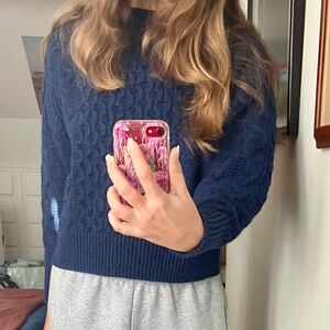 Heavy Blue Winter Sweater